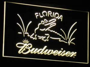 Budweiser Crocodile LED Neon Sign