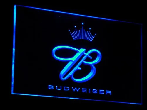Budweiser Crowned B  LED Neon Sign