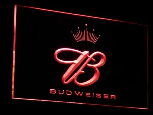 Budweiser Crowned B  LED Neon Sign