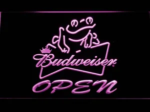 Budweiser Frog Open LED Neon Sign