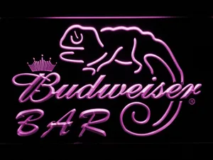Budweiser Lizard Bar LED Neon Sign