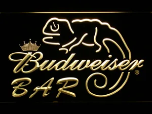Budweiser Lizard Bar LED Neon Sign