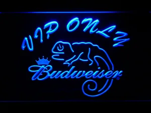Budweiser Lizard VIP Only LED Neon Sign