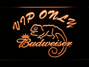 Budweiser Lizard VIP Only LED Neon Sign