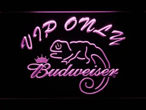 Budweiser Lizard VIP Only LED Neon Sign
