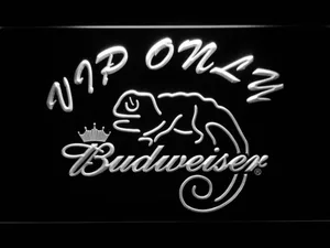 Budweiser Lizard VIP Only LED Neon Sign