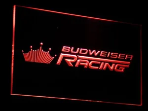 Budweiser Racing LED Neon Sign
