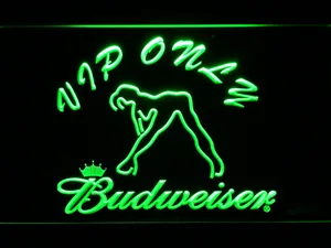 Budweiser Woman's Silhouette VIP Only LED Neon Sign