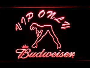 Budweiser Woman's Silhouette VIP Only LED Neon Sign