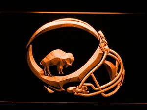 Buffalo Bills 1965-1973 Helmet LED Neon Sign - Legacy Edition