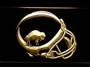 Buffalo Bills 1965-1973 Helmet LED Neon Sign - Legacy Edition