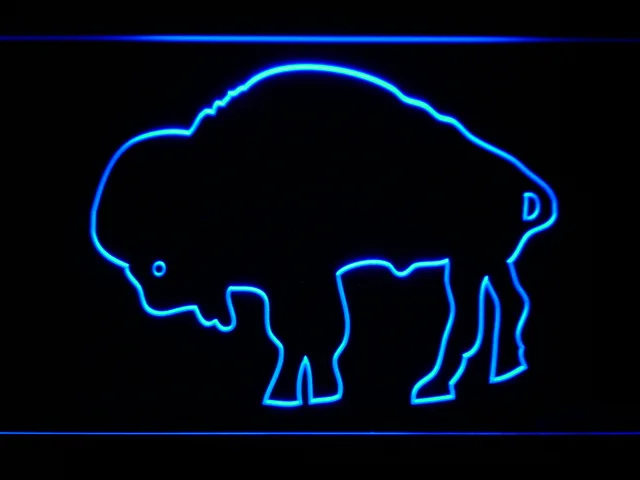 Buffalo Bills 1970-1973 Silhoutte Logo LED Neon Sign - Legacy Edition