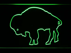 Buffalo Bills 1970-1973 Silhoutte Logo LED Neon Sign - Legacy Edition