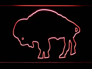 Buffalo Bills 1970-1973 Silhoutte Logo LED Neon Sign - Legacy Edition