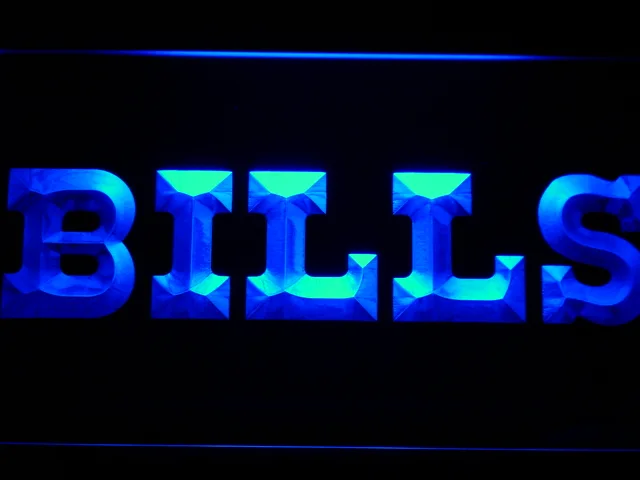 Buffalo Bills 1974-2010 Logo LED Neon Sign - Legacy Edition