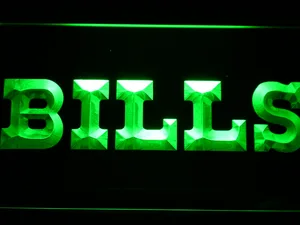 Buffalo Bills 1974-2010 Logo LED Neon Sign - Legacy Edition