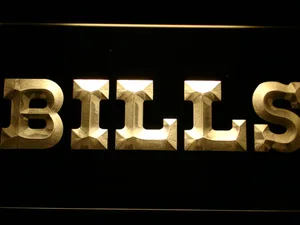 Buffalo Bills 1974-2010 Logo LED Neon Sign - Legacy Edition
