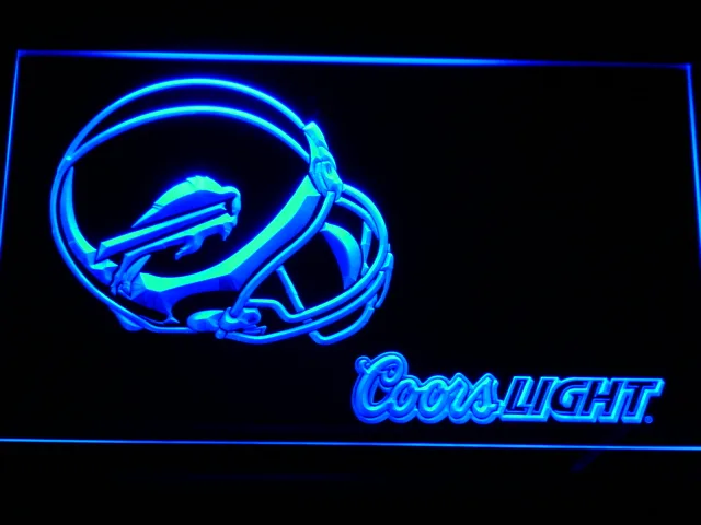 Buffalo Bills Coors Light Helmet LED Neon Sign