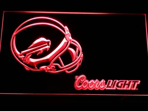 Buffalo Bills Coors Light Helmet LED Neon Sign