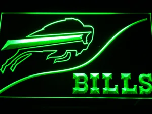 Buffalo Bills Split LED Neon Sign
