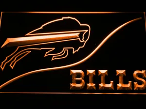 Buffalo Bills Split LED Neon Sign