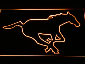 Calgary Stampeders Horse Outline LED Neon Sign