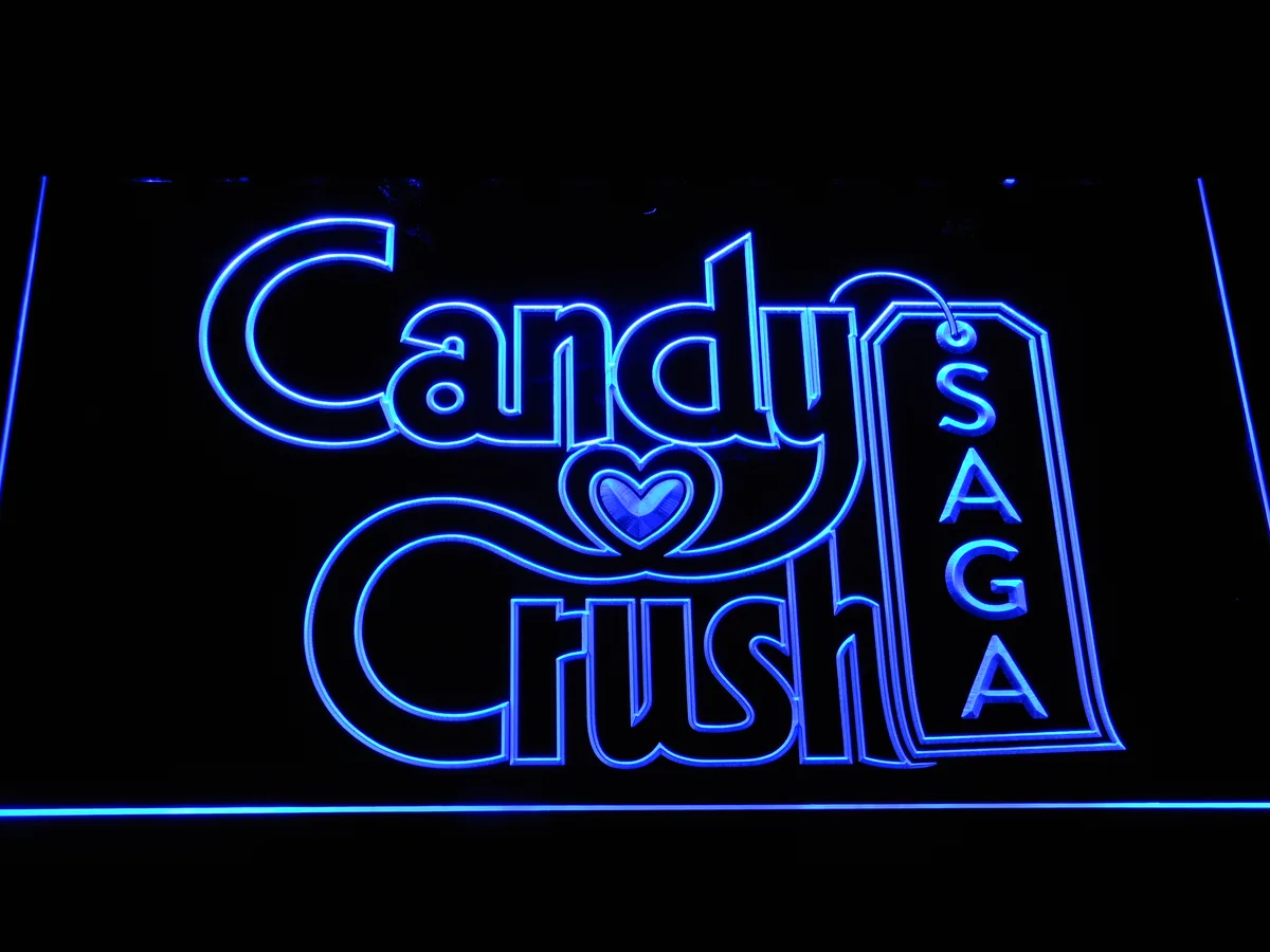 Candy Crush Saga LED Neon Sign