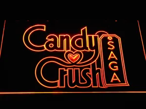 Candy Crush Saga LED Neon Sign