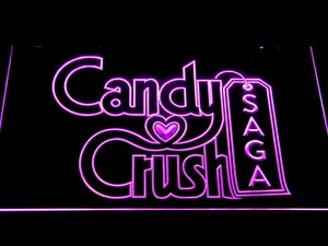 Candy Crush Saga LED Neon Sign
