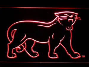 Carolina Panthers 1995-2011 Logo LED Neon Sign - Legacy Edition