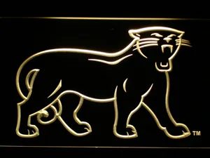 Carolina Panthers 1995-2011 Logo LED Neon Sign - Legacy Edition