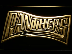 Carolina Panthers 1995 Text LED Neon Sign - Legacy Edition