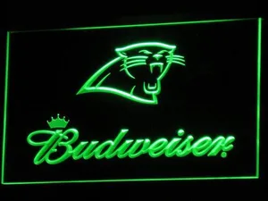 Carolina Panthers Budweiser LED Neon Sign