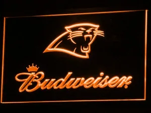 Carolina Panthers Budweiser LED Neon Sign