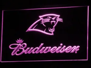 Carolina Panthers Budweiser LED Neon Sign