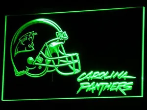 Carolina Panthers Helmet LED Neon Sign