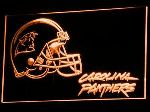 Carolina Panthers Helmet LED Neon Sign