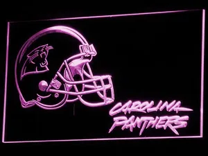 Carolina Panthers Helmet LED Neon Sign