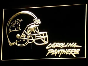 Carolina Panthers Helmet LED Neon Sign