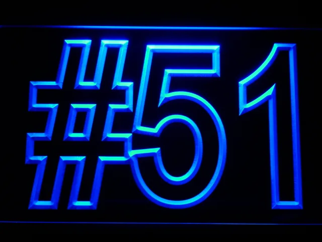 Carolina Panthers Sam Mills Memorial LED Neon Sign - Legacy Edition