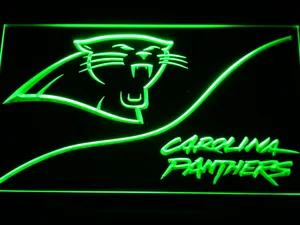 Carolina Panthers Split LED Neon Sign