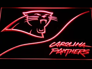 Carolina Panthers Split LED Neon Sign