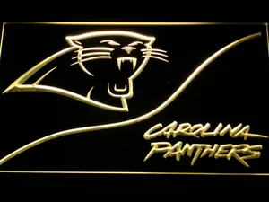 Carolina Panthers Split LED Neon Sign