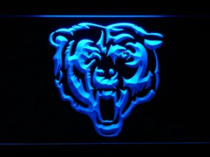 Chicago Bears Bear Logo LED Neon Sign