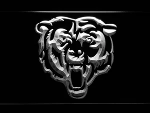 Chicago Bears Bear Logo LED Neon Sign