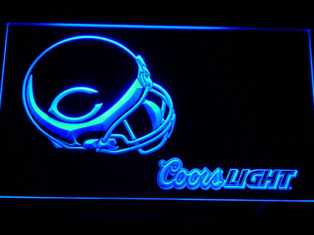 Chicago Bears Coors Light Helmet LED Neon Sign