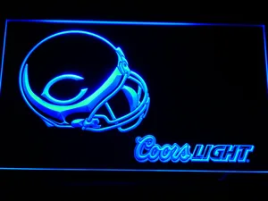 Chicago Bears Coors Light Helmet LED Neon Sign