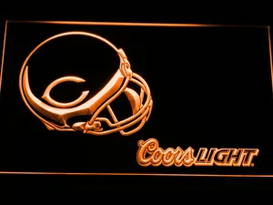 Chicago Bears Coors Light Helmet LED Neon Sign