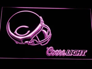 Chicago Bears Coors Light Helmet LED Neon Sign