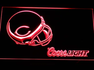 Chicago Bears Coors Light Helmet LED Neon Sign